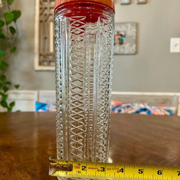 vintage art deco Medco 550 "Dial-a-Drink" skyscraper glass cocktail shaker - Picture 6 of 7